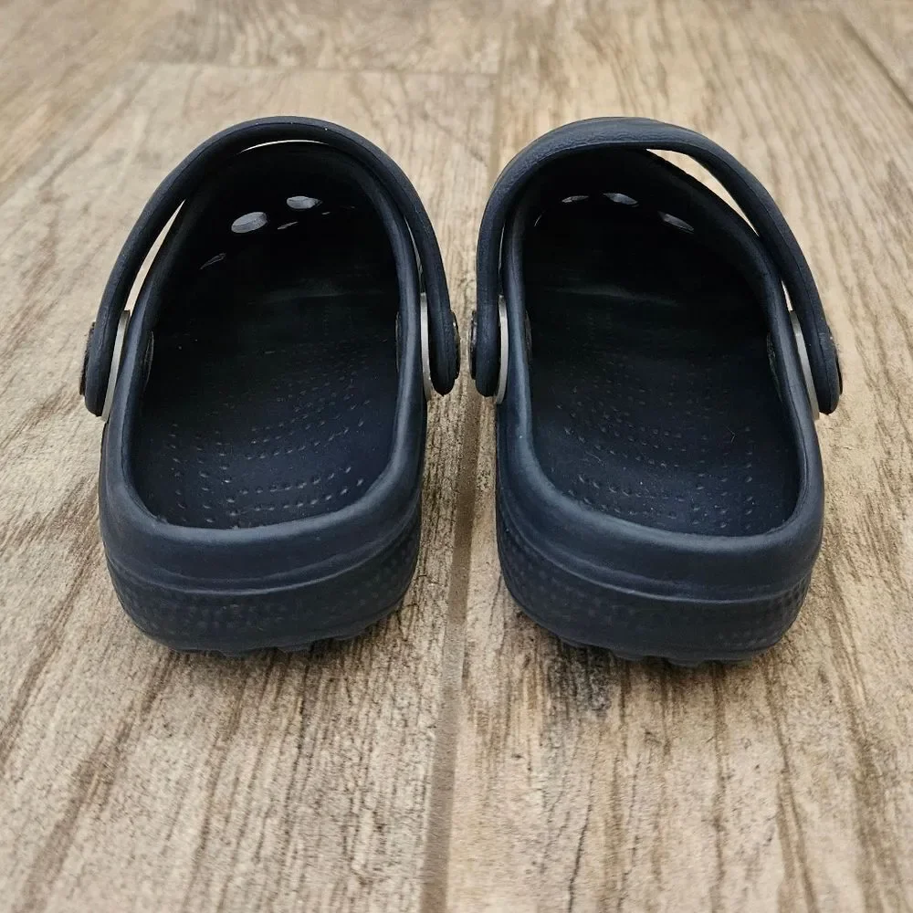 Toddler Kids Classic Clogs Navy Blue Size 4-5